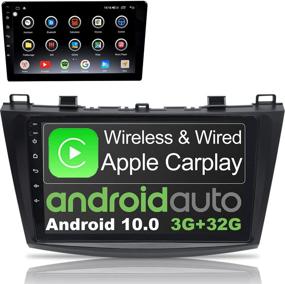 img 4 attached to 🚗 IYING for Mazda 3 2010-2013 Car Stereo: Upgraded 3GB+32GB Wireless/Wired CarPlay & Android Auto Android 10, AM/FM Radio, GPS Navigation, WiFi 9 Inch Multimedia Player Bluetooth Head Unit
