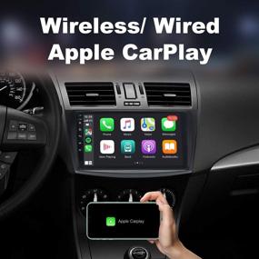 img 3 attached to 🚗 IYING for Mazda 3 2010-2013 Car Stereo: Upgraded 3GB+32GB Wireless/Wired CarPlay & Android Auto Android 10, AM/FM Radio, GPS Navigation, WiFi 9 Inch Multimedia Player Bluetooth Head Unit