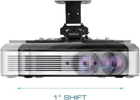 img 2 attached to 🔦 QualGear PRB-717-Blk Ceiling Mount Projector Accessory: Premium Black Mount for Enhanced Projection Experience