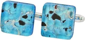 img 2 attached to GlassOfVenice Murano Venetian Classic Cufflinks Men's Accessories in Cuff Links, Shirt Studs & Tie Clips