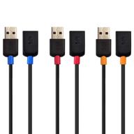 🔌 кабель cable matters 3-pack короткий usb-удлинитель - usb-удлинительный кабель 3 фута мужской на женский логотип