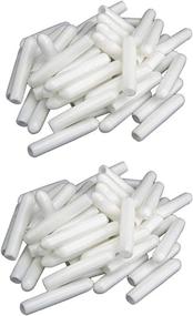 img 4 attached to Easy Repair Solution: 200 Pcs Universal Dishwasher Rack Tine Prong Cover Caps by PPX (1 inch Round Tips, White)