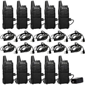 img 4 attached to 📞 Retevis RT22 Rechargeable Long Range Two Way Radios, 2 Way Walkie Talkies with 16 CH VOX & Small Emergency 2 Pin Earpiece Headset - Ideal for School, Retail, Church, Restaurant (Packed in Pairs with 5 Boxes)