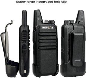 img 3 attached to 📞 Retevis RT22 Rechargeable Long Range Two Way Radios, 2 Way Walkie Talkies with 16 CH VOX & Small Emergency 2 Pin Earpiece Headset - Ideal for School, Retail, Church, Restaurant (Packed in Pairs with 5 Boxes)