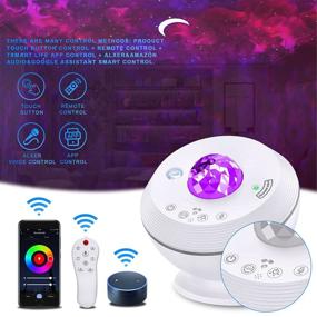 img 2 attached to 🌌 Starry Night: Star Projector with 360° Rotation, Moon, Nebula Cloud & Alexa Voice Control - Perfect for Teen Room Decoration, Kids' Night Light, Parties & Home Decor!