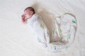 img 1 attached to 👶 Baby Essentials: Silky Soft Manatee Baby Swaddle Blanket - 70% Bamboo/30% Cotton Muslin - Lightweight & Breathable - Multipurpose Nursery Shower Gift - Large Size - 47 in. x 47 in. by Florida Kid Co.