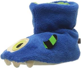 img 4 attached to Easy Critter Bootie Slipper Shoes - Toddler Boys' Boots