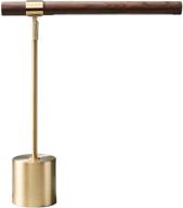 💡 stylish and functional: modern banker slim table lamp with adjustable led light and steampunk mcm mid century design for home library, bedside table, and office desk логотип