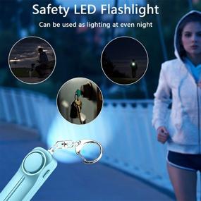 img 3 attached to Safe Personal Alarm - 130DB Self Defense Keychain Alarm With LED Light Emergency Safety Alarm For Women Kids Elderly (Blue&Amp