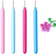 🎨 sumaju set of 4 slotted paper quilling tools, vibrant paper flower quilling tools for rolling and curling, perfect for art crafts, diy paper cardmaking projects logo