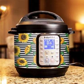 img 2 attached to 🌻 Enhance Your InstaPot Smart WiFi: KRAFT'D Sunflower Wrap for Instant Pot Accessories 6 Quart