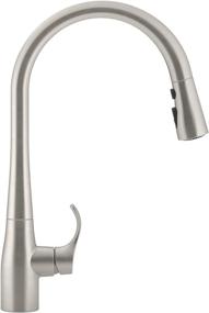 img 3 attached to 🔝 The Ultimate Kitchen Upgrade: KOHLER 596-VS Simplice Pull Down Kitchen Faucet - Sleek High Arch Design in Vibrant Stainless Steel