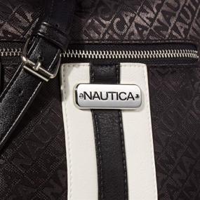 img 2 attached to 👜 Nautica Lakeside Signature Jacquard Crossbody Women's Handbags & Wallets: Stylish and Practical Crossbody Bag Options