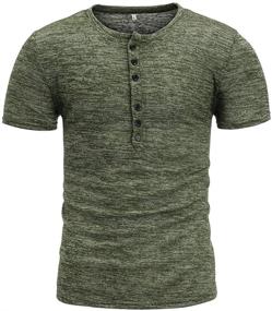 img 3 attached to Stylish Casual Henley Sleeve T-Shirt for Fashion Enthusiasts