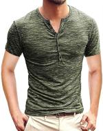 stylish casual henley sleeve t-shirt for fashion enthusiasts logo