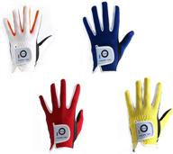 🧒 junior kids youth toddler golf gloves boys girls left right hand dura feel white blue red yellow golf glove extra value 2 pack age 4-11 years old logo