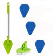 🚿 shower and bathroom scrubber: effective bathtub and kitchen cleaner + extendable tile & glass brush logo