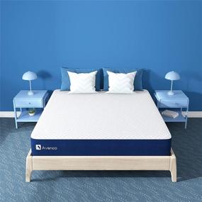 img 4 attached to 🛏️ Avenco Queen Mattress: Cooling Gel Memory Foam Mattress Queen with Plush Cover - 9 Inch, Bed-in-a-Box for Pressure Relief