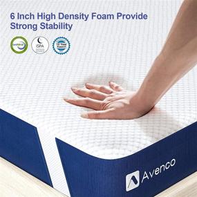 img 2 attached to 🛏️ Avenco Queen Mattress: Cooling Gel Memory Foam Mattress Queen with Plush Cover - 9 Inch, Bed-in-a-Box for Pressure Relief