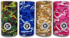 img 4 attached to Convenient and Portable Traveling Tissues Round Cylinder Box- 4 Pack, 50-Count Disposable 2 Ply Tissues for Car Cup Holder, Travel Bag (Camo)