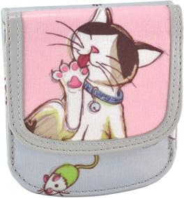 img 4 attached to 🐱 Taxi Wallet – Cats: A Compact Vegan Front Pocket Wallet for Men & Women, Ideal for Cards, Coins, Bills, and ID