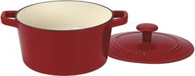 img 4 attached to Cuisinart CI630 20CR Enameled Casserole Cardinal