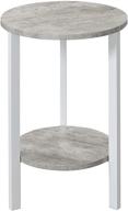 🌿 convenience concepts graystone 2-tier plant stand, 24 inches, faux birch/white - enhanced seo logo