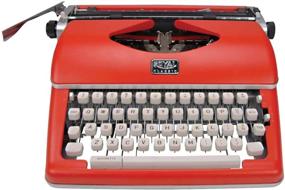 img 3 attached to 📠 SEO-Optimized Bundle: Royal Classic Retro Manual Typewriter (Red) with Extra Ribbons and Max Blow Off (3 Items)