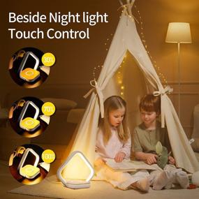 img 2 attached to 🔦 Enhance Bedside Ambiance with LED Desk Lamp Qi Wireless Charger - Touch Control, 3 Lighting Modes, Dimmable Warm Reading Light for Kids, Adults, Home, Dorm & Office