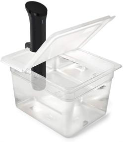 img 4 attached to 🔥 EVERIE Sous Vide Container 12 Quart EVC-12: Anova Nano & Instant Pot Compatible with Collapsible Hinged Lid