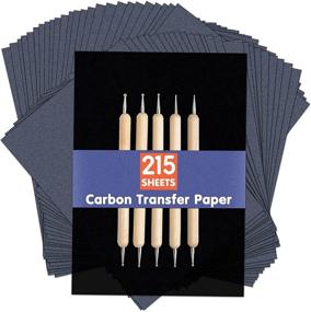 img 4 attached to 🔥 PSLER A4 Carbon Transfer Paper for Wood Burning Crafts, Paper, Canvas & Other Art Surfaces