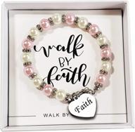 lds confirmation gifts: granddaughter's faith charm bracelet for special occasions - birthday, baptism, & more logo