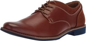 img 4 attached to Classic Deer Stags Oxford Black Shoes for Boys - Medium Size, Stylish and Durable