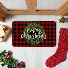 img 2 attached to Artoid Mode Christmas Decorative Low Profile Home Decor for Doormats