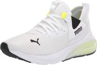 puma mens cell running black men's shoes logo