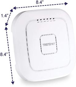 img 3 attached to 🔥 TRENDnet AC2200 Tri-Band PoE+ Indoor Wireless Access Point: High-Speed WiFi AC + WiFi N Bands, Wave 2 MUMIMO, TEW-826DAP, White