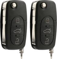 🔑 keylessoption keyless entry remote fob flip key for audi a4, a6, a8, quattro - convenient car ignition solution logo