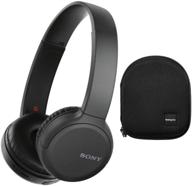 🎧 беспроводные наушники sony wh-ch510 on-ear (черные) в комплекте с жёстким чехлом knox gear - купите 2 товара и экономьте! логотип