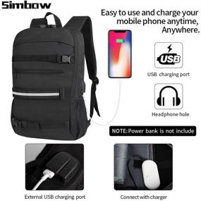 img 3 attached to Skateboard Backpack Simbow Anti Theft Resistant