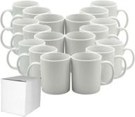 ☕ case of 36 ceramic coffee mugs, 11 oz, sublimation blank logo