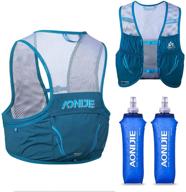 🏃 aonijie lovtour hydration race vest: lightweight pack with 2.5l capacity, 2 soft water bottles & bladder - ideal for marathoners, runners, cyclists, hikers, campers, and bikers logo