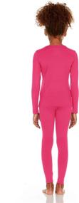 img 3 attached to 👧 Thermajane Girl's Cozy Thermal Underwear Long Johns Set with Soft Fleece Lining