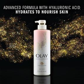 img 1 attached to Освежающий гель для душа Olay: гиалуроновая кислота и витамин B3 для очищения и питания - упаковка из 4 штук, 17.9 унций