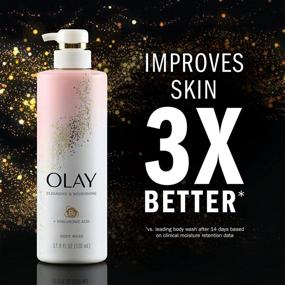 img 3 attached to Освежающий гель для душа Olay: гиалуроновая кислота и витамин B3 для очищения и питания - упаковка из 4 штук, 17.9 унций