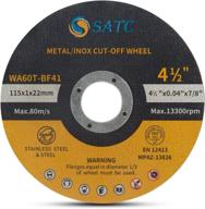 🔪 satc 50 pcs cut off wheel 4.5"x.040"x7/8" ultra thin cutting disc for metal & stainless steel logo