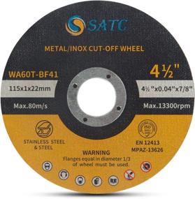 img 4 attached to 🔪 SATC 50 PCS Cut Off Wheel 4.5"x.040"x7/8" Ultra Thin Cutting Disc for Metal & Stainless Steel