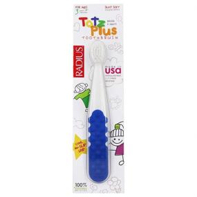 img 1 attached to 🦷 Radius Toothbrush Totz Plus Extra Soft: Gentle & Effective Oral Care for Kids, 1 Count