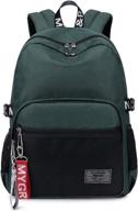 🎒 ultimate comfort meets style: mygreen casual lightweight daypack backpacks logo
