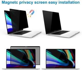 img 1 attached to 🔒 Nillkin Магнитный приватный экран для MacBook Pro 16 дюймов - Ультратонкий, антибликовый, легкое установление/удаление, Экран конфиденциальности для MacBook Pro 16" 2019
