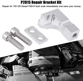 img 3 attached to P2015 Repair Bracket Kit: Fix Audi Skoda Seat 2.0 TDI CR Intake Manifold 03L129711E - Full Bracket, Gasket, Screws Included